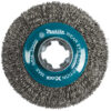 Makita D-72665 Makita D-72671 X‑LOCK 3" Brass Coated Carbon Steel Crimped Wire Cup Brush