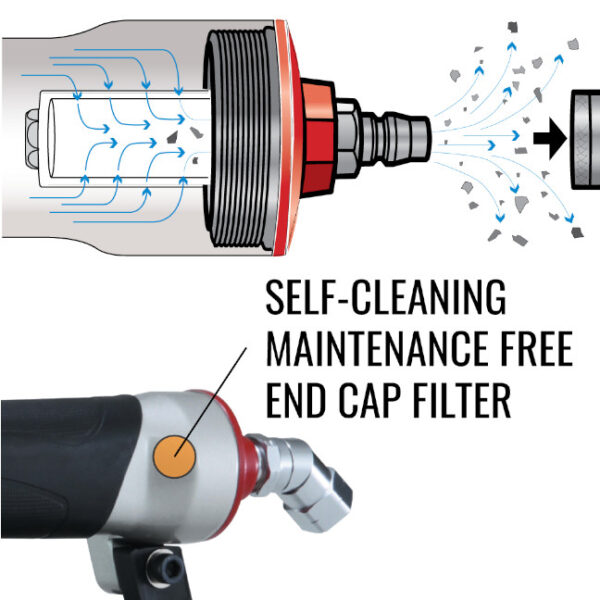 Max Tools CN445R3 SuperRoofer Pneumatic Roofing Nailer 3/4" to 1-3/4"