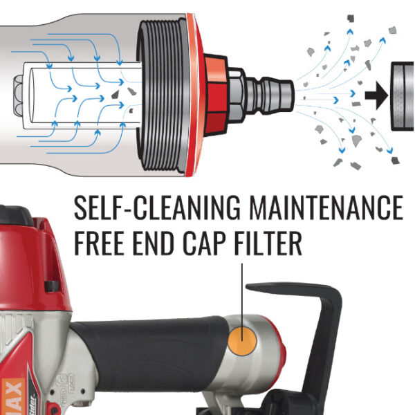 Max Tools CN890F2 SuperFramer Pneumatic Framing Coil Nailer 2" to 3-1/2"