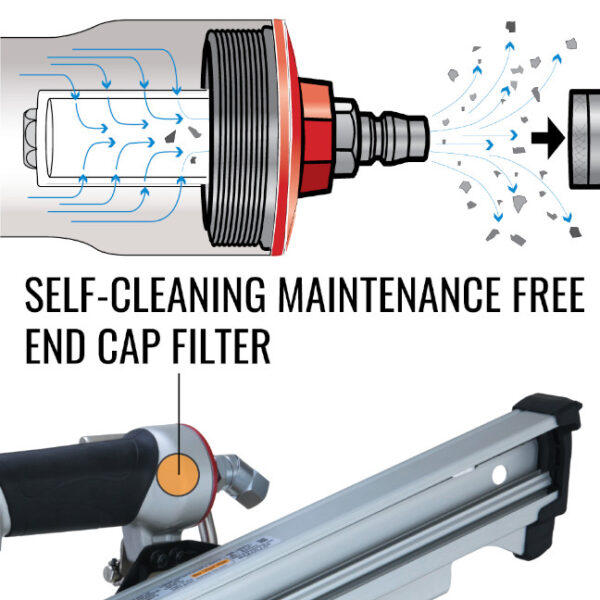 Max Tools SN883RH3 21º Full Round Head Framing Nailer - 2" to 3-1/4"