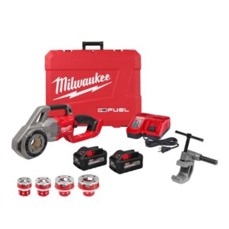 Milwaukee 2870-22 M18 FUEL Compact Pipe Threader Kit with 1/2” to 1-1/4” NPT Die Heads