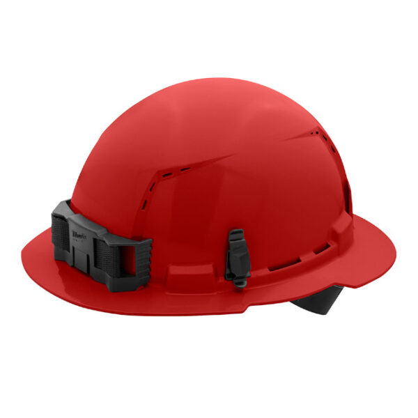 Milwaukee Full Brim Hard Hat - Vented 4PT Ratcheting Suspension Type 1 Class C