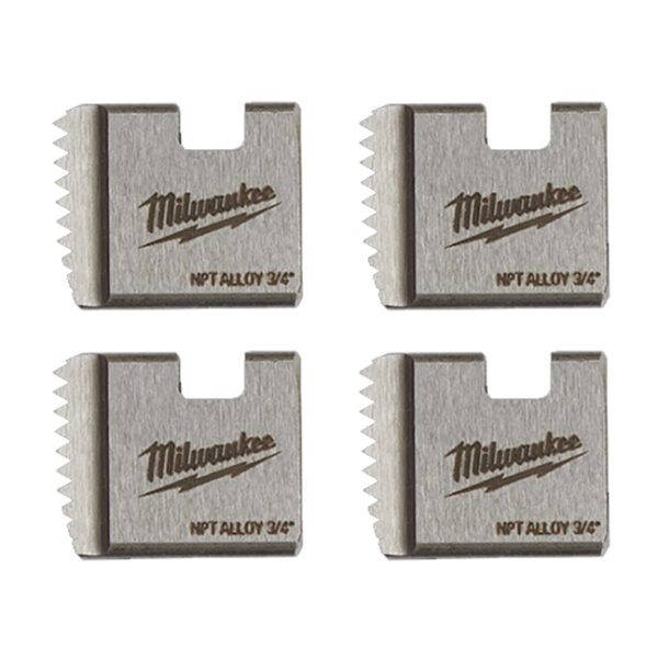 Milwaukee 48-36-1108 3/4" High Speed NPT Portable Pipe Dies - Set of 4