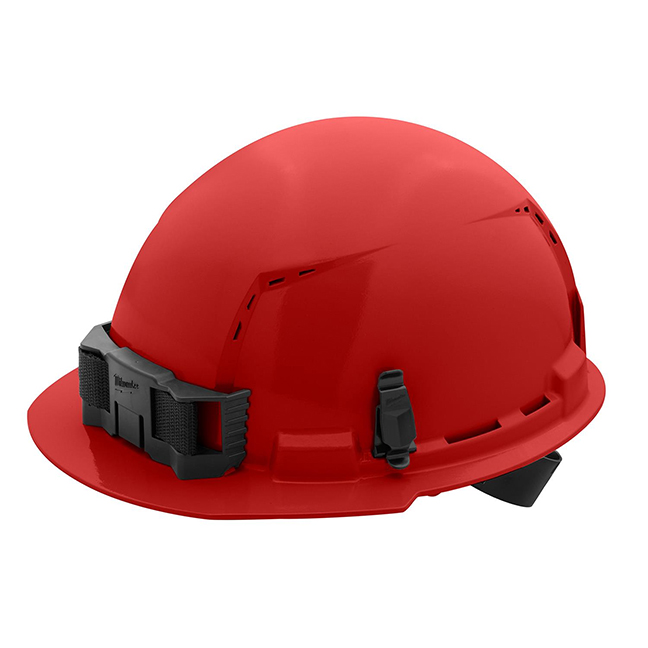 Milwaukee Front Brim Hard Hat - Vented 4PT Ratcheting Suspension Type 1 Class C