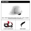 Milwaukee BOLT Vented Class-C Type 1 Front-Brim Style Hard Hats