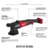 2684-20 Milwaukee 2684-20 M18 FUEL 5" x 15mm Random Orbital Polisher - Tool Only