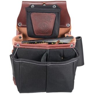 Occidental Leather 5564 Belt Worn Fastener Bag with Divided Nylon Dual Bag
