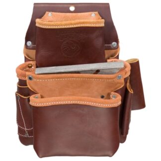 Occidental Leather 5060 3-Pouch PRO FASTENER Bag - Brown