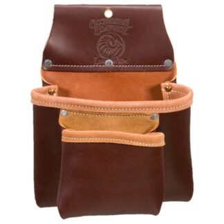 Occidental Leather 5023B 2-Pouch All Leather Bag