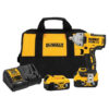 DeWalt DCF891P2 20V MAX XR 1/2" Mid-Range Impact Wrench Kit with Hog Ring Anvil