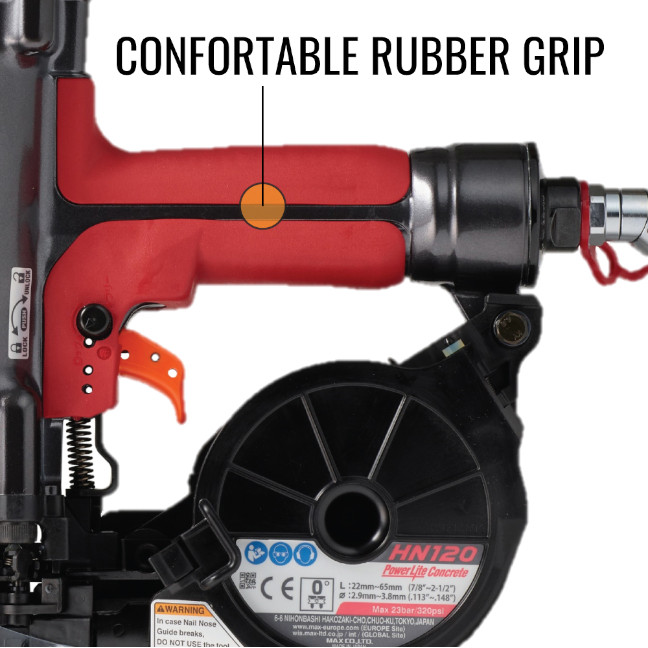 Max Tools HN120 High Pressure 21/2" Concrete / Steel Pinner