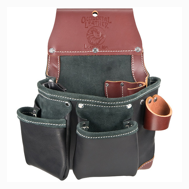 Occidental Leather B5612 Green Building Framers Tool Bag – Black, USA Made