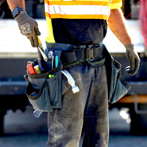 Badger 462010 Series Gunmetal Grey Trimmer Tool Belt Set - Right-Handed