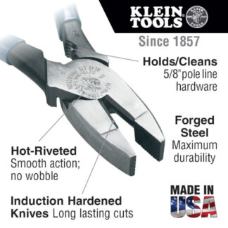 Klein D20009NETH Lineman's Pliers, Bolt Thread-Holding2