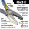 Klein D2017CSTLFT 9" Left Handed / Spring Loaded Ironworker's Rebar Pliers