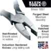 Klein D2018NE Lineman's Pliers, Side Cutters with New England Nose, 8-Inch