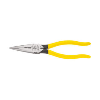 Klein D2038N Pliers, Needle Nose Side Cutters with Stripping, 8-Inch
