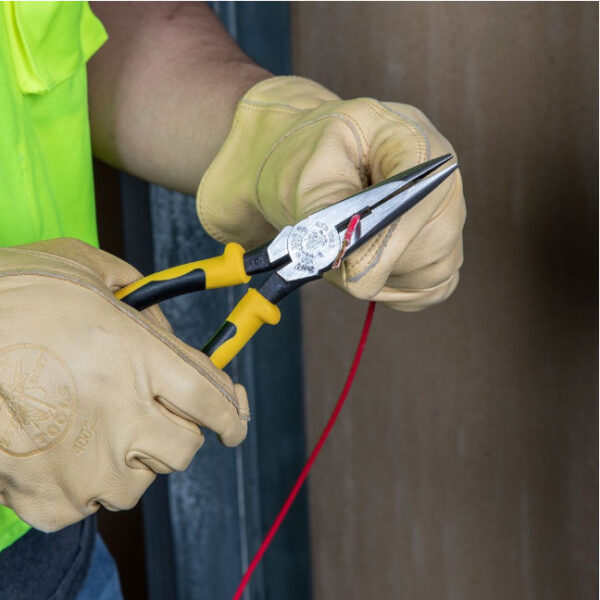 Klein D203-8N 8" Needle Nose Side Cutter Pliers with Stripping