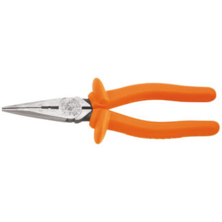 Klein D2038NINS Insulated Long Nose Pliers, Side-Cutting/Stripping