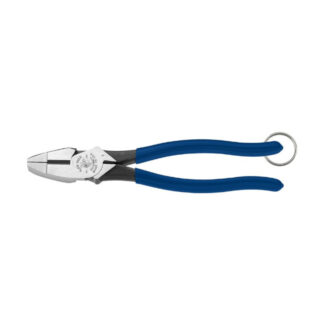 Klein D2139NETT Pliers, High-Leverage Side Cutters, Tether Ring