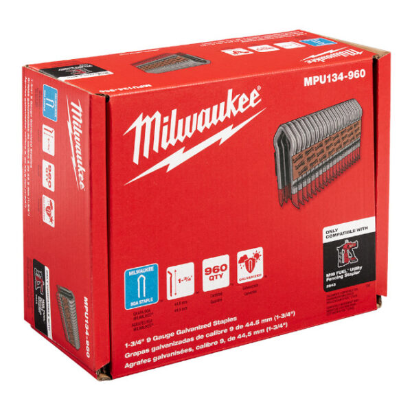 Milwaukee MPU134-960 1-3/4" 9G Galvanized Staples