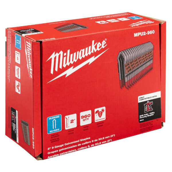 Milwaukee MPU2-960 2" 9G Galvanized Staples