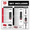 Milwaukee 49-66-6805 PACKOUT SHOCKWAVE 3/8" Drive Metric and SAE Impact Socket Set 36-Piece