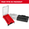 Milwaukee 49-66-6833 Packout Shockwave 1/2" Drive 16pc Metric Impact Socket Set Tray Only