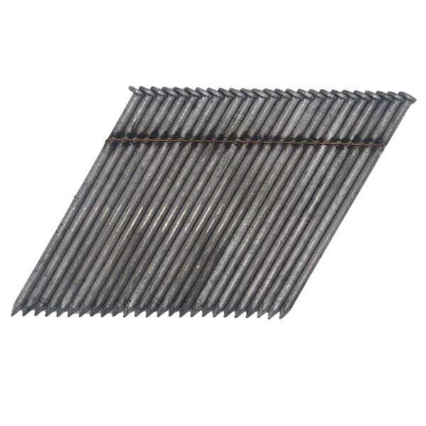 Strip Nail 28° .120″ Wire Weld Clipped Head Smooth Shank HDG Coated