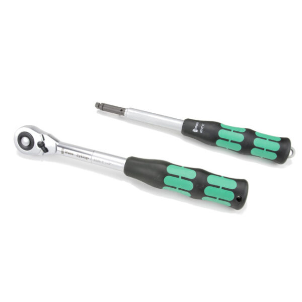 Wera 004095 Zyklop Hybrid Set - 1/2" Drive Ratchet with Extension