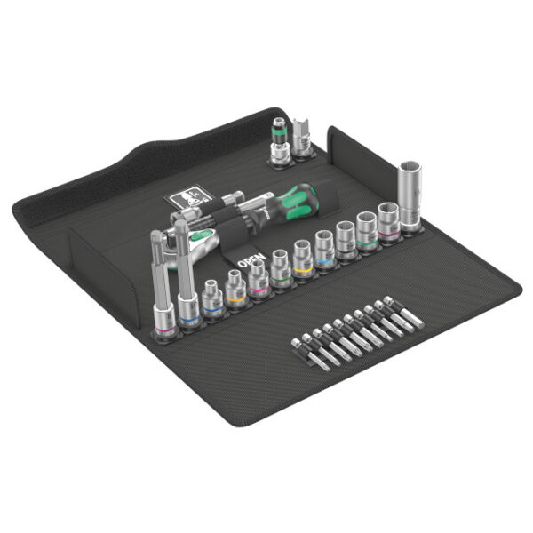 Wera 004175 Bicycle Set 7, 3/8" Drive Ratchet Set, 27 Pieces