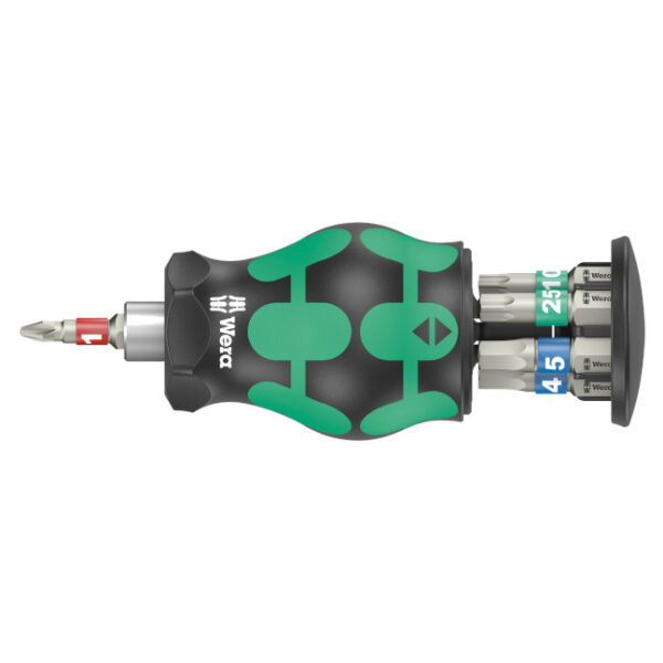 Wera 004179 Bicycle Set 11, Bitholding Screwdriver with Magazine, Stainless Bits, 7 Pieces