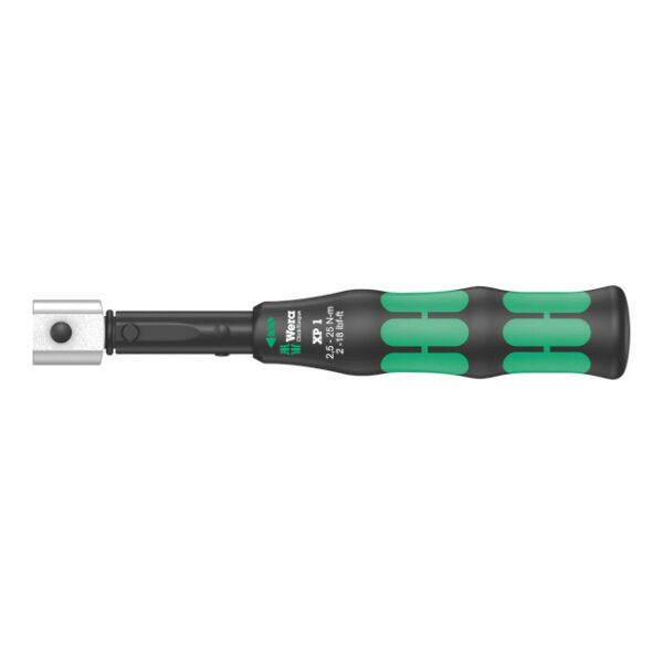 Wera 075670 XP 1 2.5-25 Nm Click-Torque Pre-set Adjustable Torque Wrench for 9x12mm Insert Tools