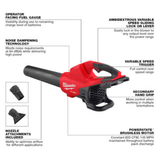Milwaukee 2824-20 M18 FUEL™ Dual Battery Blower-Tool Only2
