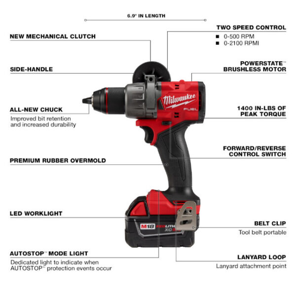 Milwaukee 2903-22  M18 FUEL 1/2" Drill/Driver Kit