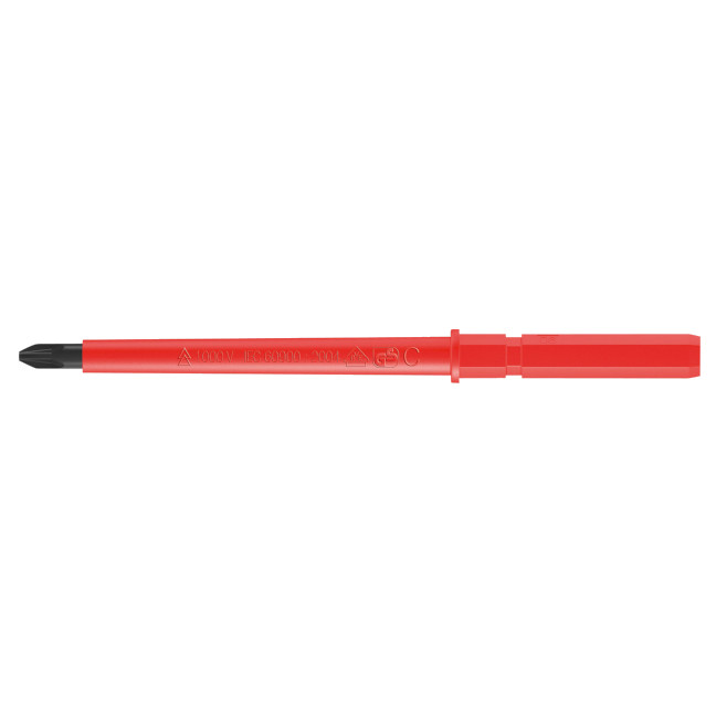 Wera 003450 KK VDE 65 i Pozidriv Insulated Screwdriver Blade #0 X 154mm