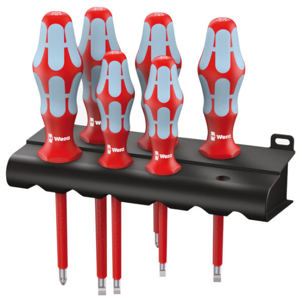 Wera 022745 3165 i/6 VDE Stainless Screwdriver Set and Rack, PZ + SL