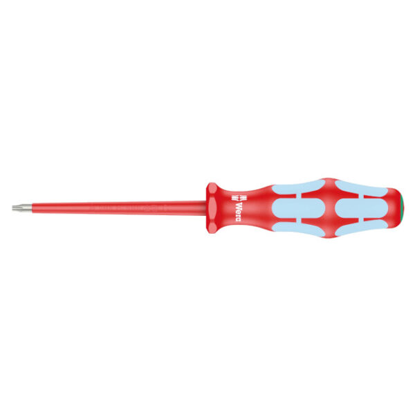 Wera 022760 Kraftform Plus VDE Stainless Steel 3167 iTorx Screwdriver, T8 x 80 mm