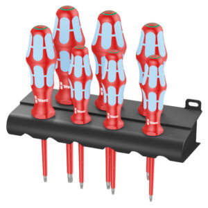 Wera 022767 3167 i/7 VDE Insulated Stainless Steel Torx Screwdriver Set, 7 Pieces