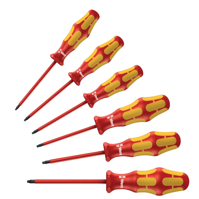 Wera 133356 167 i/6 VDE Torx Screwdriver Set- 6 Piece