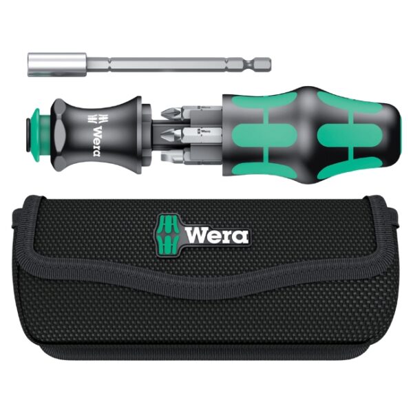 Wera 134491 Kraftform Kompakt 28 Combi Screwdriver Handle and PHPZSL Driver Bits with Pouch 7-Piece Wera 134491 Kraftform Kompakt 28 Combi Screwdriver Handle and PH/PZ/SL Driver Bits with Pouch 7-Piece