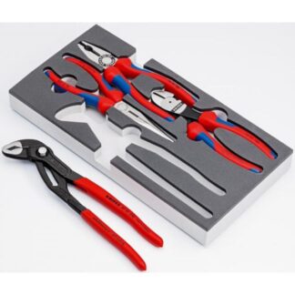 Knipex 002001V15 Basic Pliers Set in Foam Tray, 4-Piece