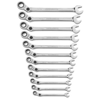 GearWrench 85488 72-Tooth 12 Point Indexing Combination Metric Wrench Set 12-Piece