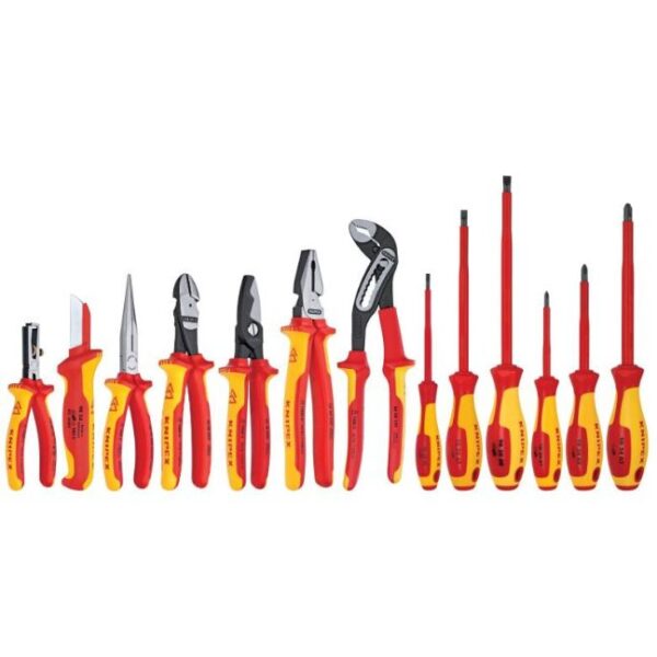 Knipex 9K008003US Electrician's Set with Pouch 13-Piece Knipex 9K008003US VDE Insulated Electrician's Set with Pouch 13-Piece