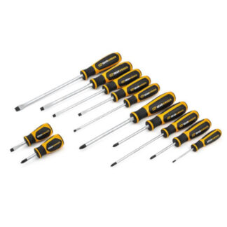 GearWrench 80051H Phillips/Slotted Dual Material Screwdriver Set 12-Piece