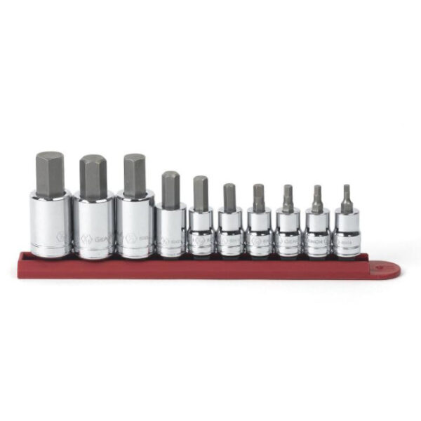 GearWrench 80579 3/8" & 1/2" Drive Hex Bit SAE Socket Set 10-Piece