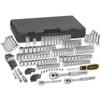 GearWrench 80932 1/4", 3/8" & 1/2" Drive 6 Point Standard and Deep SAE/Metric Mechanics Tool Set 165-Piece