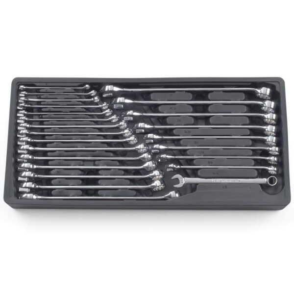 GearWrench 81900 12 Point Long Pattern Combination SAE/Metric Wrench Set 24-Piece