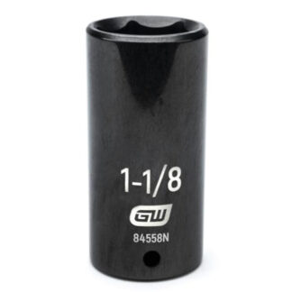 GearWrench 84558N 1/2" Drive 6 Point Deep Impact SAE Socket 1-1/8"