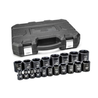 GearWrench 84932N 1/2" Drive 6 Point Standard Impact SAE Socket Set 6-Piece